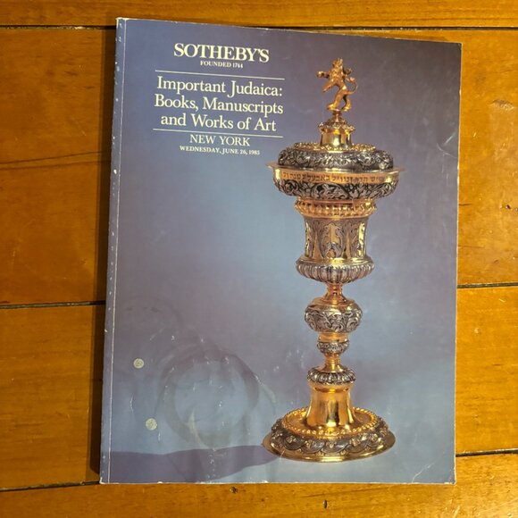 SOTHEBYS NY Auction Catalogs (3) - Judaica: Books, Manuscripts & Works of Art - Picture 2 of 8